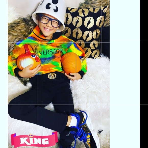 💯 %❤️authentic ❤️versace❤️hoody’s swearte multicolor brand new he used 2/3 time - Picture 4 of 14